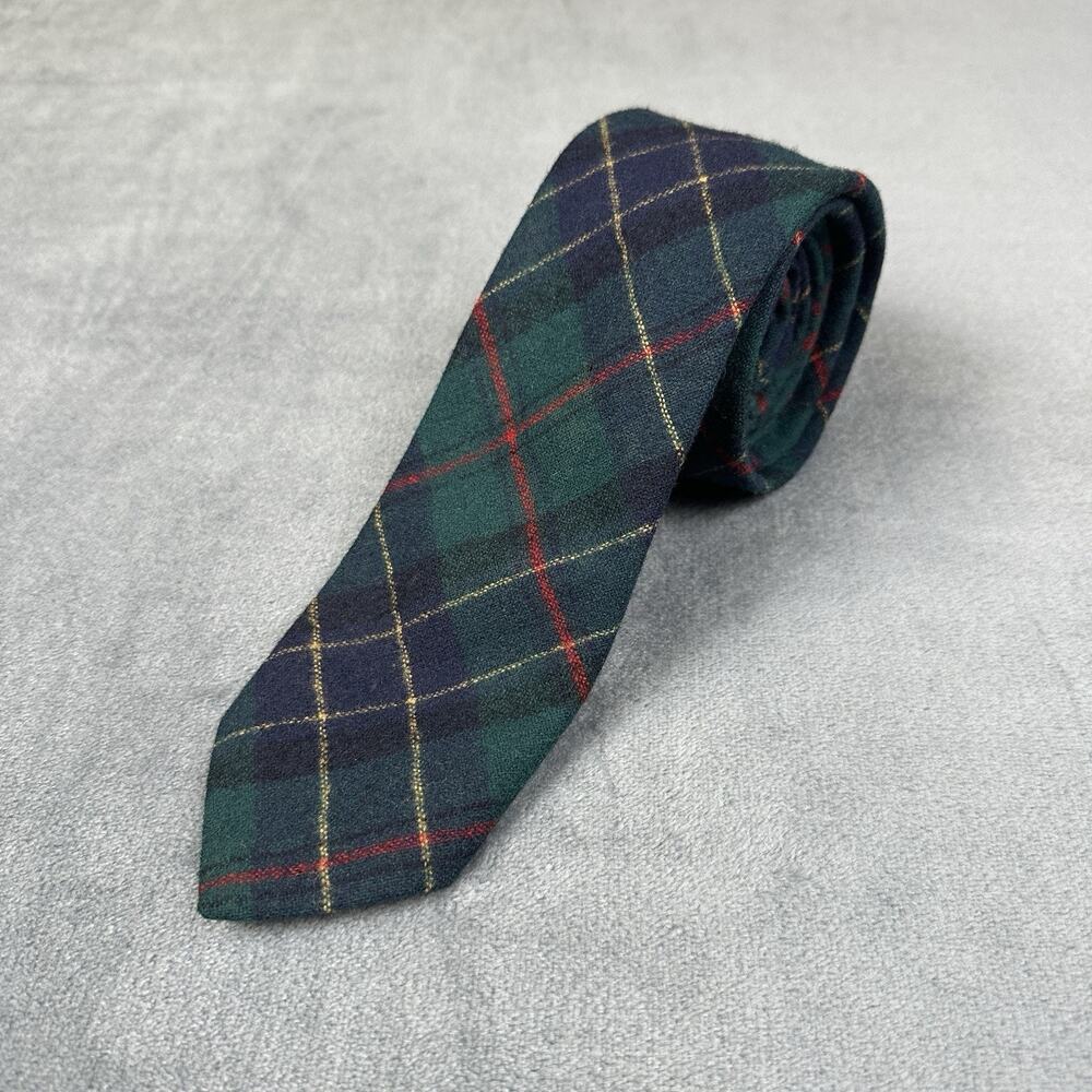 Pendleton Neck Tie 100% Virgin Wool Plaid Classic Academia Nova Check 56”x3”